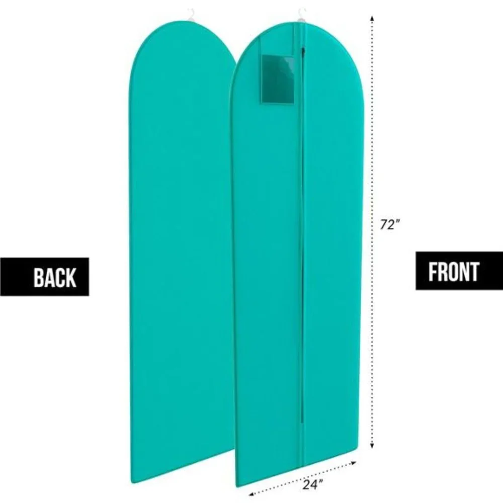 Gown Garment Bag for Women’s Prom & Bridal Wedding Dresses - ID Window -72”x 24”